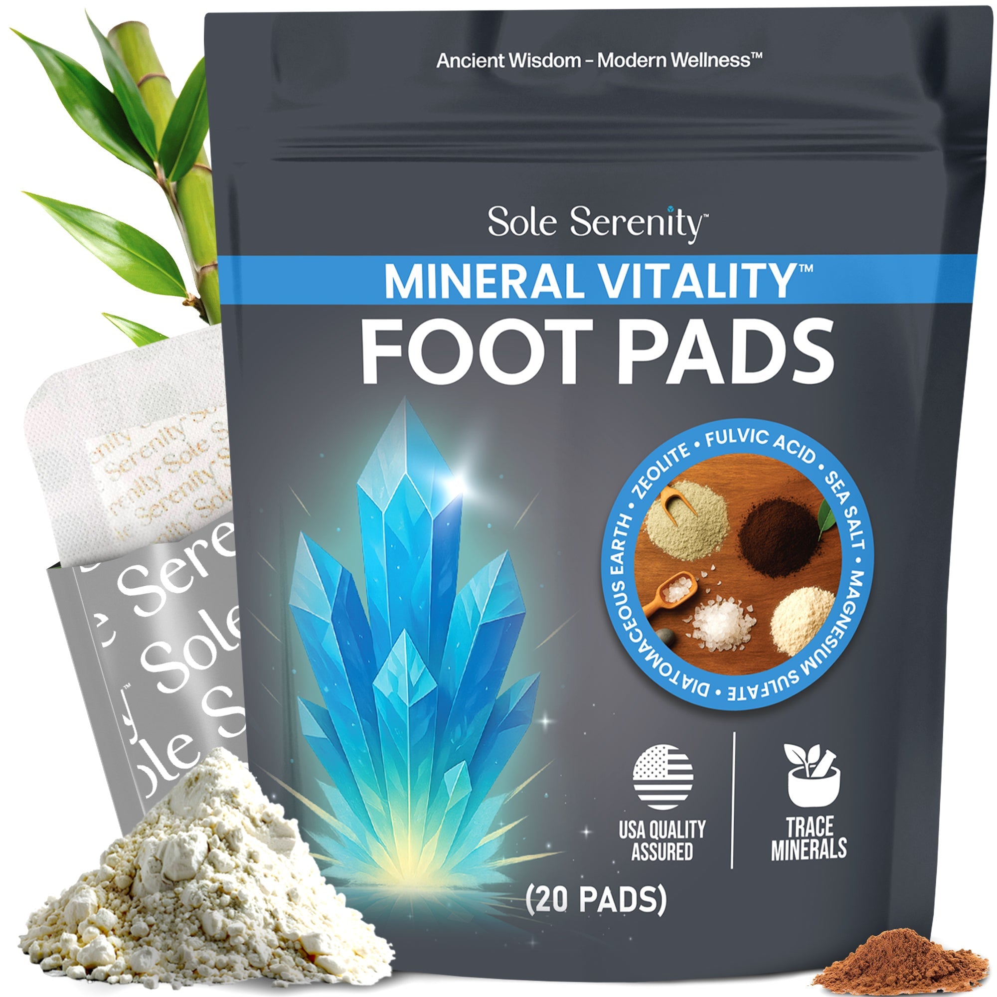 Vital Minerals + Good Night Sleep Foot Pads – 2 Pack Bundle