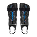 Zodiac Soccer Shin Guard with Detachable Ankle Protection-Black