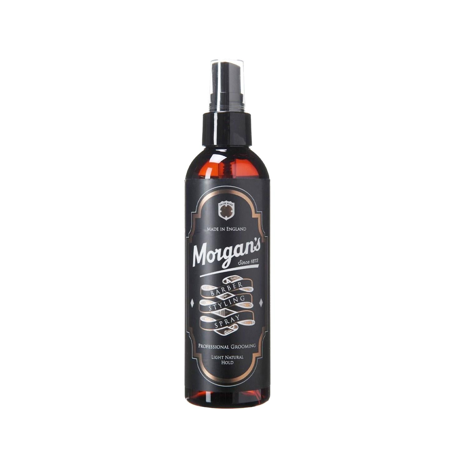 Morgan's Pomade Hair Styling Spray - Natural Hold, 200ml - Lightweight, Barber Quality Styling for Men