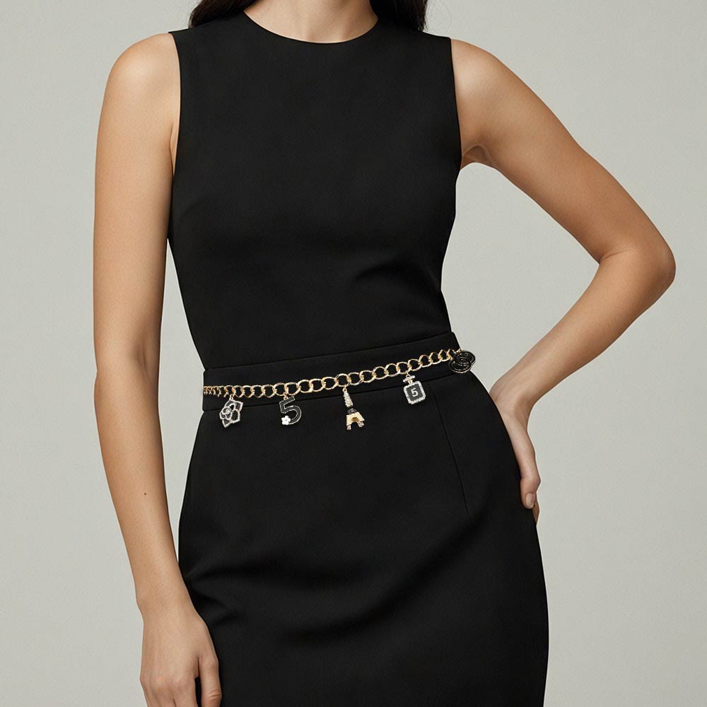 Decorative Charm Station Waist Chain Belt
