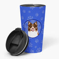 Australian Shepherd Red Tricolor #2 Stainless Steel 16 oz Tumbler Blue Insulated Tumbler with Lid, Cute Travel Cup for Coffee, Cocktails, Gift Men, Dad, Women, Mother
