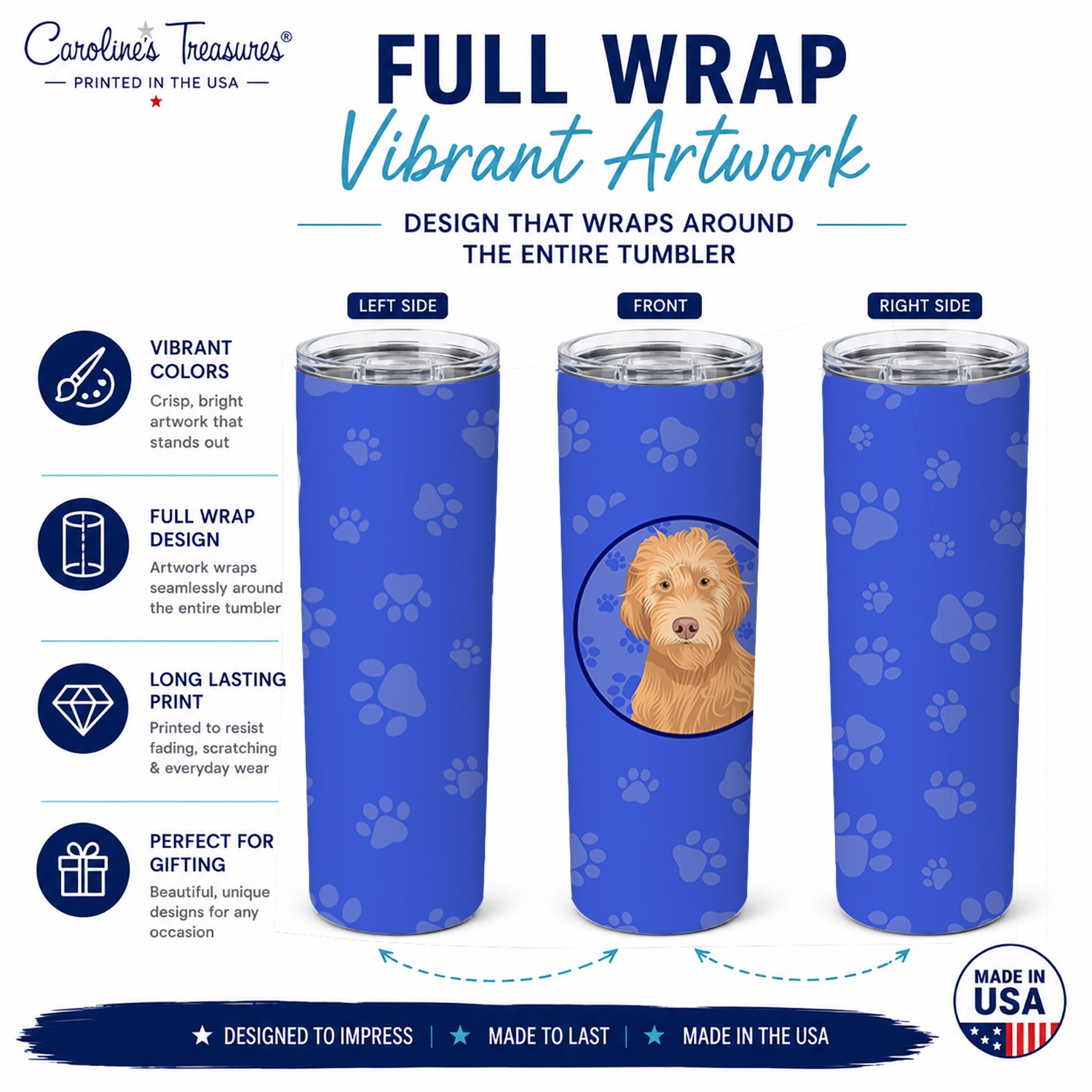Doodle Liver #2  Stainless Steel Skinny Tumbler 20 oz Vacuum Double Walled Reusable Insulated Travel Cup