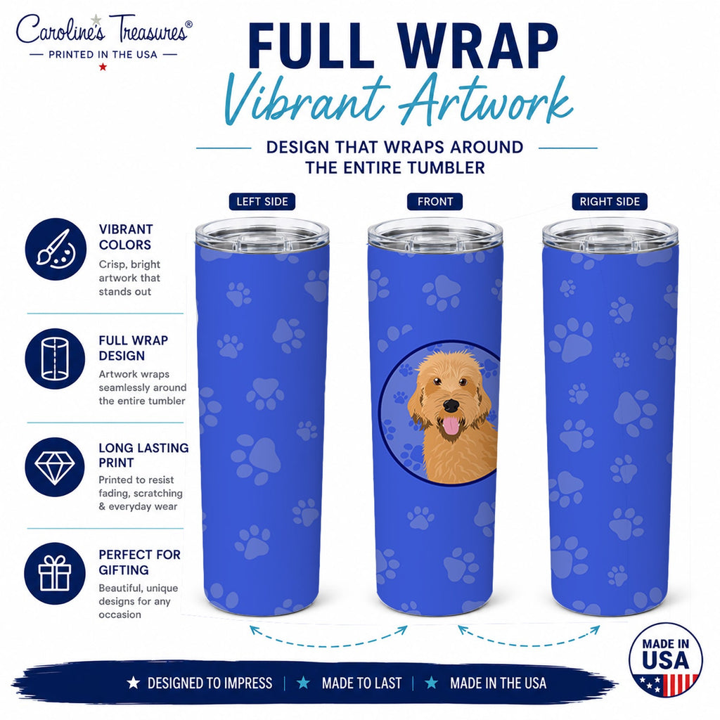 Doodle Liver #4  Stainless Steel Skinny Tumbler 20 oz Vacuum Double Walled Reusable Insulated Travel Cup