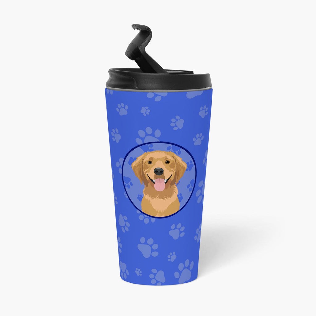 Golden Retriever Red #2 Stainless Steel 16 oz Tumbler Blue Insulated Tumbler with Lid, Cute Travel Cup for Coffee, Cocktails, Gift Men, Dad, Women, Mother
