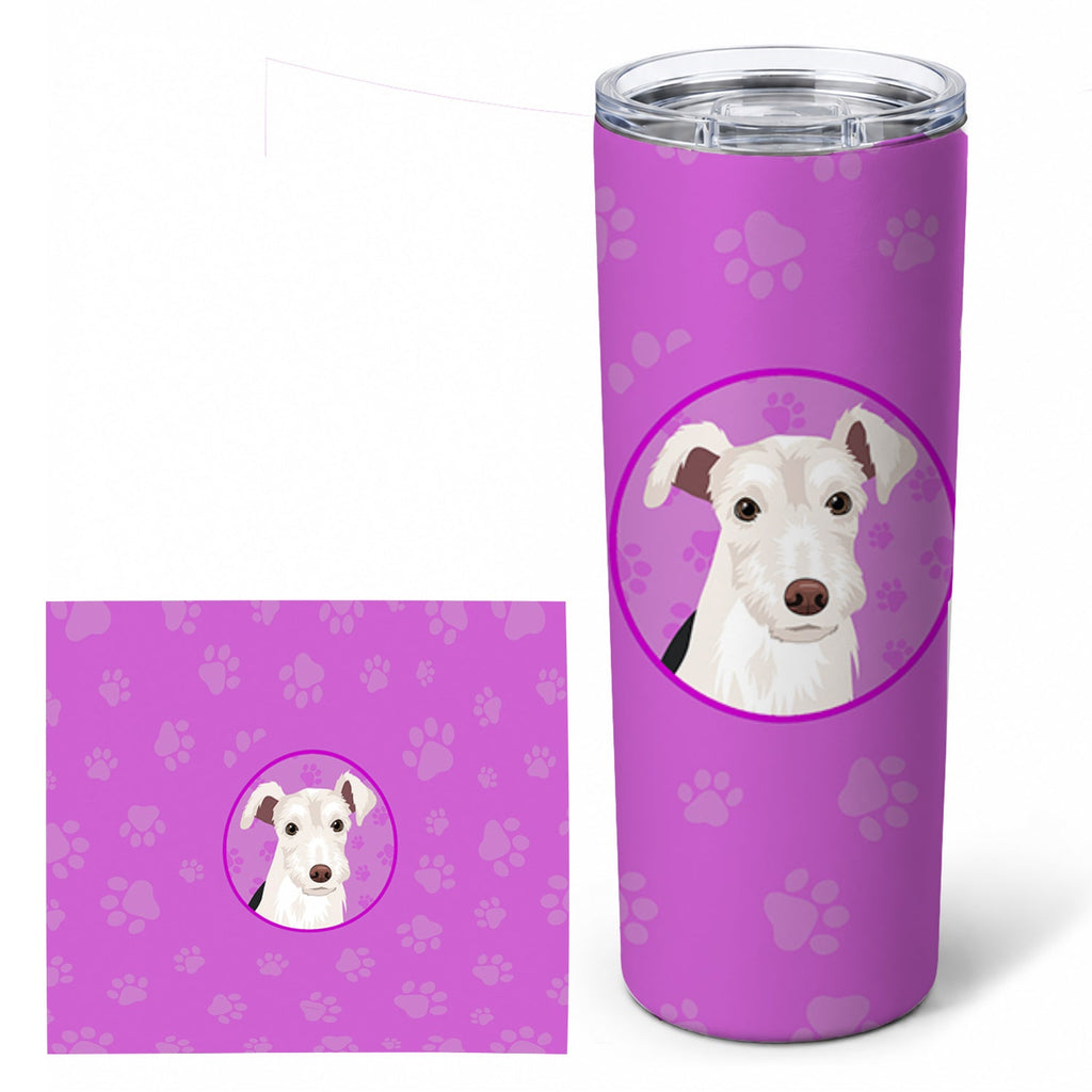 Schnauzer Parti Stainless Steel Skinny Tumbler 20 oz Vacuum Double Walled Reusable Insulated Travel Cup