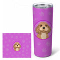 Shih-Tzu Red Stainless Steel Skinny Tumbler 20 oz Vacuum Double Walled Reusable Insulated Travel Cup
