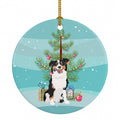 Australian Shepherd Black Tricolor #2 Christmas Ceramic Ornament Christmas Tree Hanging Decorations for Home Christmas Holiday, Party, Gift, 3 in, Multicolor