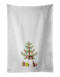 Australian Shepherd Red Tricolor #2 Christmas Kitchen Towel Set of 2 White Dish Towels Decorative Bathroom Hand towel for Hand, Face, Hair, Yoga, Tea, Dishcloth, 19 X 28", White