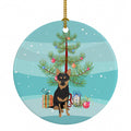 Chihuahua Black and Tan #1 Christmas Ceramic Ornament Christmas Tree Hanging Decorations for Home Christmas Holiday, Party, Gift, 3 in, Multicolor