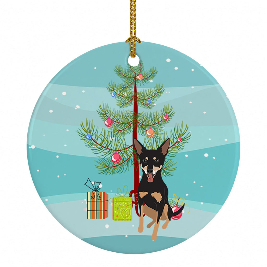 Chihuahua Tricolor #1 Christmas Ceramic Ornament Christmas Tree Hanging Decorations for Home Christmas Holiday, Party, Gift, 3 in, Multicolor