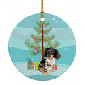 Dachshund Dapple #1 Christmas Ceramic Ornament Christmas Tree Hanging Decorations for Home Christmas Holiday, Party, Gift, 3 in, Multicolor