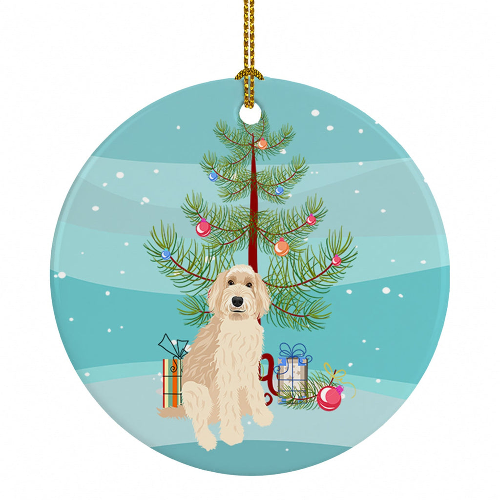 Doodle Fawn #2 Christmas Ceramic Ornament Christmas Tree Hanging Decorations for Home Christmas Holiday, Party, Gift, 3 in, Multicolor