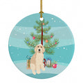 Doodle Fawn #2 Christmas Ceramic Ornament Christmas Tree Hanging Decorations for Home Christmas Holiday, Party, Gift, 3 in, Multicolor