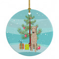 Doodle Fawn #4 Christmas Ceramic Ornament Christmas Tree Hanging Decorations for Home Christmas Holiday, Party, Gift, 3 in, Multicolor