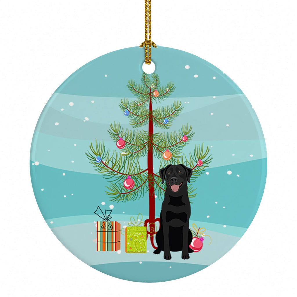 Labrador Retriever Black #1 Christmas Ceramic Ornament Christmas Tree Hanging Decorations for Home Christmas Holiday, Party, Gift, 3 in, Multicolor
