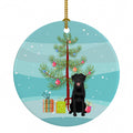 Labrador Retriever Black #1 Christmas Ceramic Ornament Christmas Tree Hanging Decorations for Home Christmas Holiday, Party, Gift, 3 in, Multicolor