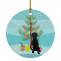 Labrador Retriever Black #2 Christmas Ceramic Ornament Christmas Tree Hanging Decorations for Home Christmas Holiday, Party, Gift, 3 in, Multicolor