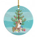 Pit Bull Fawn #4 Christmas Ceramic Ornament Christmas Tree Hanging Decorations for Home Christmas Holiday, Party, Gift, 3 in, Multicolor