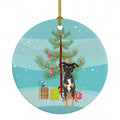 Rottweiler Black and Tan #6 Christmas Ceramic Ornament Christmas Tree Hanging Decorations for Home Christmas Holiday, Party, Gift, 3 in, Multicolor