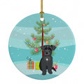 Schnauzer Black #1 Christmas Ceramic Ornament Christmas Tree Hanging Decorations for Home Christmas Holiday, Party, Gift, 3 in, Multicolor