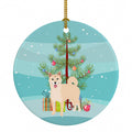 Shiba Inu Cream #1 Christmas Ceramic Ornament Christmas Tree Hanging Decorations for Home Christmas Holiday, Party, Gift, 3 in, Multicolor