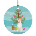 Shiba Inu Cream #2 Christmas Ceramic Ornament Christmas Tree Hanging Decorations for Home Christmas Holiday, Party, Gift, 3 in, Multicolor