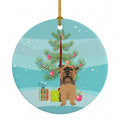 Yorkie Chocolate #1 Christmas Ceramic Ornament Christmas Tree Hanging Decorations for Home Christmas Holiday, Party, Gift, 3 in, Multicolor