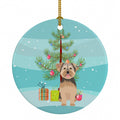 Yorkie Chocolate #2 Christmas Ceramic Ornament Christmas Tree Hanging Decorations for Home Christmas Holiday, Party, Gift, 3 in, Multicolor