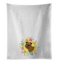 Brussels Griffon Easter Kitchen Towel Set of 2 White Dish Towels Decorative Bathroom Hand towel for Hand, Face, Hair, Yoga, Tea, Dishcloth, 19 X 28", White