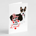 Pembroke Welsh Corgi Tricolor Black-Headed #2 so Loved Greeting Cards Pack of 8 Blank Cards with Envelopes Whimsical A7 Size 5x7