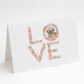 Briard #7 LOVE Greeting Cards Pack of 8 Blank Cards with Envelopes Whimsical A7 Size 5x7