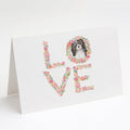 Cavalier Spaniel Tricolor #2 LOVE Greeting Cards Pack of 8 Blank Cards with Envelopes Whimsical A7 Size 5x7