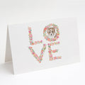 Corgi #3 LOVE Greeting Cards Pack of 8 Blank Cards with Envelopes Whimsical A7 Size 5x7