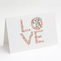 Dalmatian #5 LOVE Greeting Cards Pack of 8 Blank Cards with Envelopes Whimsical A7 Size 5x7