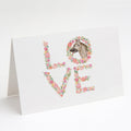 German Shepherd #3 LOVE Greeting Cards Pack of 8 Blank Cards with Envelopes Whimsical A7 Size 5x7