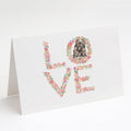 German Shepherd #5 LOVE Greeting Cards Pack of 8 Blank Cards with Envelopes Whimsical A7 Size 5x7