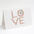 Samoyed #2 LOVE Greeting Cards Pack of 8 Blank Cards with Envelopes Whimsical A7 Size 5x7