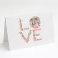 Sheltie #2 LOVE Greeting Cards Pack of 8 Blank Cards with Envelopes Whimsical A7 Size 5x7