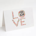 Shiba Inu #6 LOVE Greeting Cards Pack of 8 Blank Cards with Envelopes Whimsical A7 Size 5x7