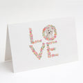 Westie Love Greeting Cards Pack of 8 Blank Cards with Envelopes Whimsical A7 Size 5x7
