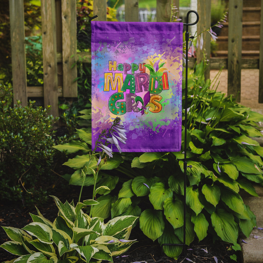 Happy Mardi Gras Garden Flag Mailbox Decorative Yard Banner Outside Patio Artwork for Flower Beds, Garden Size, Multicolor