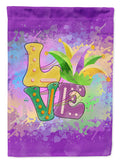 Love Mardi Gras Garden Flag Mailbox Decorative Yard Banner Outside Patio Artwork for Flower Beds, Garden Size, Multicolor