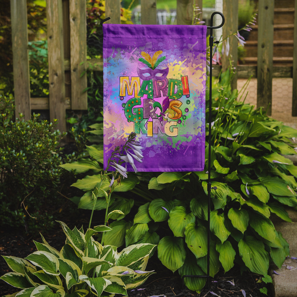 Mardi Gras King Garden Flag Mailbox Decorative Yard Banner Outside Patio Artwork for Flower Beds, Garden Size, Multicolor