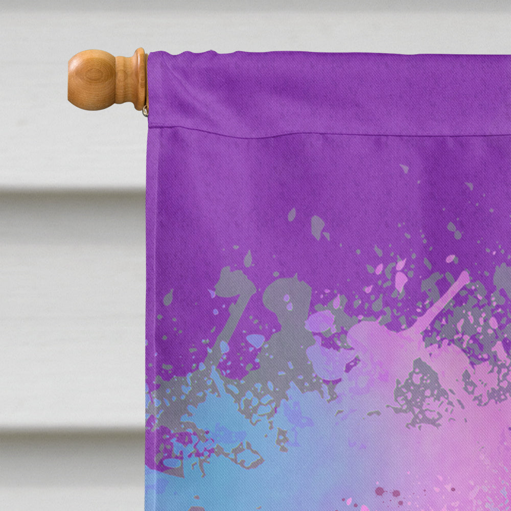 My 1st Mardi Gras House Flag 28x40 Porch Sleeve Pole Decorative Outside Yard Banner Artwork Wall Hanging, Polyester
