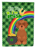 Wirehair Red Dachshund St. Patrick's Day Garden Flag Mailbox Decorative Yard Banner Outside Patio Artwork for Flower Beds, Garden Size, Multicolor