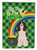 Liver English Springer Spaniel St. Patrick's Day Garden Flag Mailbox Decorative Yard Banner Outside Patio Artwork for Flower Beds, Garden Size, Multicolor