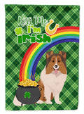 Sable Sheltie St. Patrick's Day Garden Flag Mailbox Decorative Yard Banner Outside Patio Artwork for Flower Beds, Garden Size, Multicolor