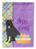 Black Pit Bull Terrier Easter Garden Flag Mailbox Decorative Yard Banner Outside Patio Artwork for Flower Beds, Garden Size, Multicolor