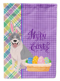 Blue and White Pit Bull Terrier Easter Garden Flag Mailbox Decorative Yard Banner Outside Patio Artwork for Flower Beds, Garden Size, Multicolor