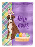 Natural Eared Red Brindle Boxer Easter Garden Flag Mailbox Decorative Yard Banner Outside Patio Artwork for Flower Beds, Garden Size, Multicolor